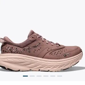 Hoka Women's Athletic Shoes in Mauve and Beige